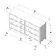 preview thumbnail 8 of 11, Elio Rattan 6 Drawer Dresser