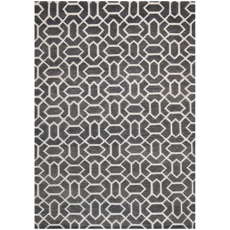 SAFAVIEH Hand-knotted Santa Fe Burgel Modern Wool Rug