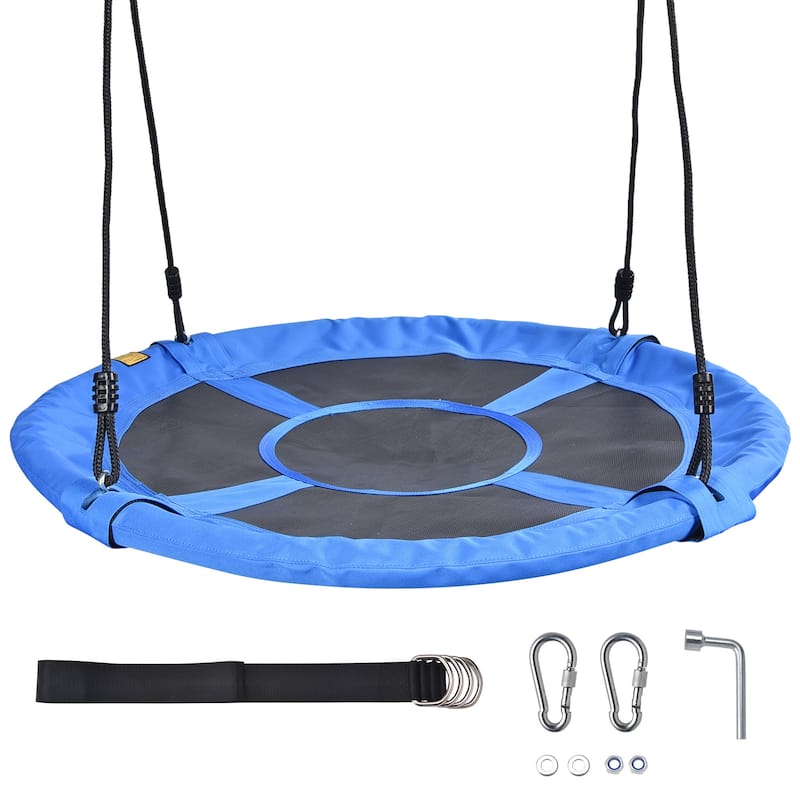 700LBS Weight Capacity 40" Flying Saucer Swing for Kids Outdoor Swings