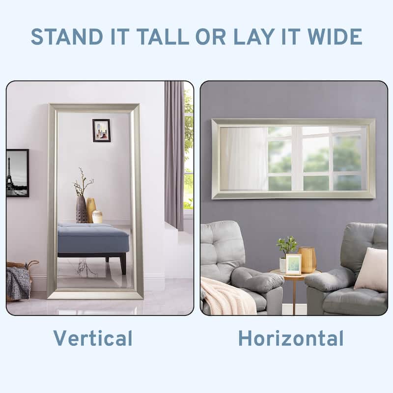 Framed Bevel Leaner Full Length Rectanglar Floor Mirror