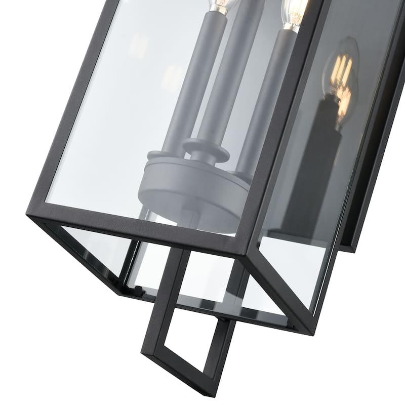 Millennium Lighting Lamont 1 Light Outdoor Wall Sconce in Textured Black