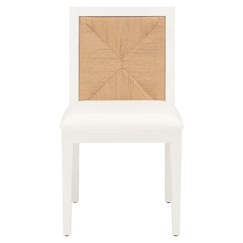 SAFAVIEH Couture Vardit Woven Dining Chair (Set of 2) - 18 In. W x 22 In. D x 34 In. H - 18"Wx22"Dx34"H