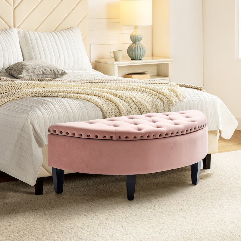 Iiuvai 43.3" Wide Bedroom Bench with Storage