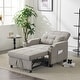 preview thumbnail 2 of 8, Chair Bed, Sleeper Sofa Chair Bed 3 in 1, Adjustable Recliner,Armchair, Sofa, Bed, Linen