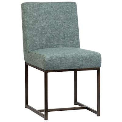 Otter Cotton Blend Upholstered Dining Chair, Sea Green