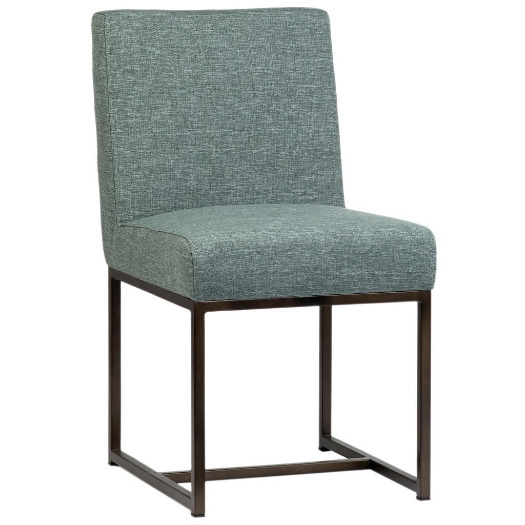 Otter Cotton Blend Upholstered Dining Chair, Sea Green
