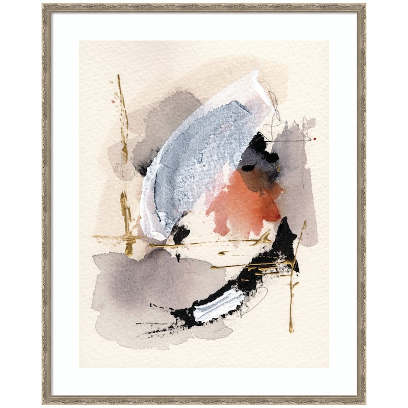 Kate and Laurel Framed Art Urban Wanderer 2 by Xizhou Xie - Silver