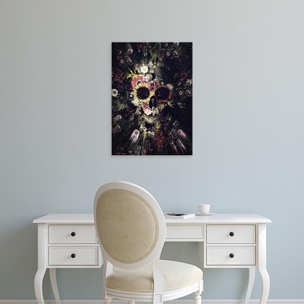 Easy Art Prints Ali Gulec's 'Garden Skull Dark' Premium Canvas Art