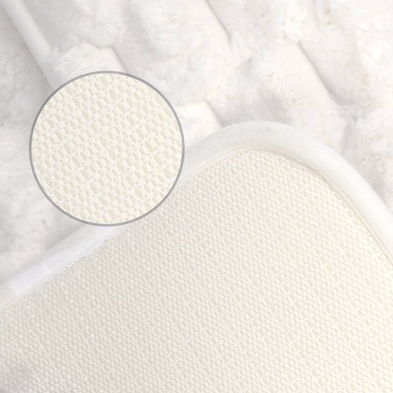 Fluffy Shag Bathroom Mat Soft Absorbent Non-Slip Backing Quick Dry Bath Rugs Home Gifts
