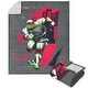 preview thumbnail 43 of 46, Nickelodeon Teenage Mutant Ninja Turtles Silk Touch Sherpa Throw Blanket 50" x 60" - Raph TMNT