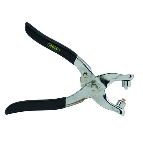 General Tool 71 Plated Steel Eyelet Setting Pliers with Vinyl-Cushioned Handle