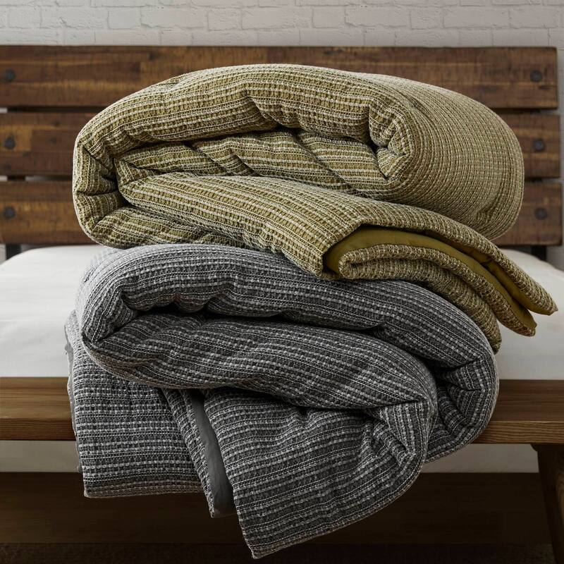3PCS Full/Queen All Season Cotton Comforter Set with Poly Fill and Standard Shams