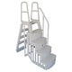 preview thumbnail 1 of 3, Main Access 48-54 Inch Adjustable Above Ground Swimming Pool Smart Step and Ladder Entry System with Handrails, Taupe - 86