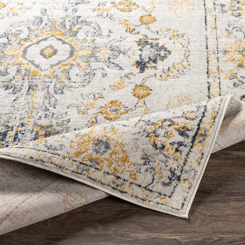 Livabliss Traditional Floransa Medallion Area Rug