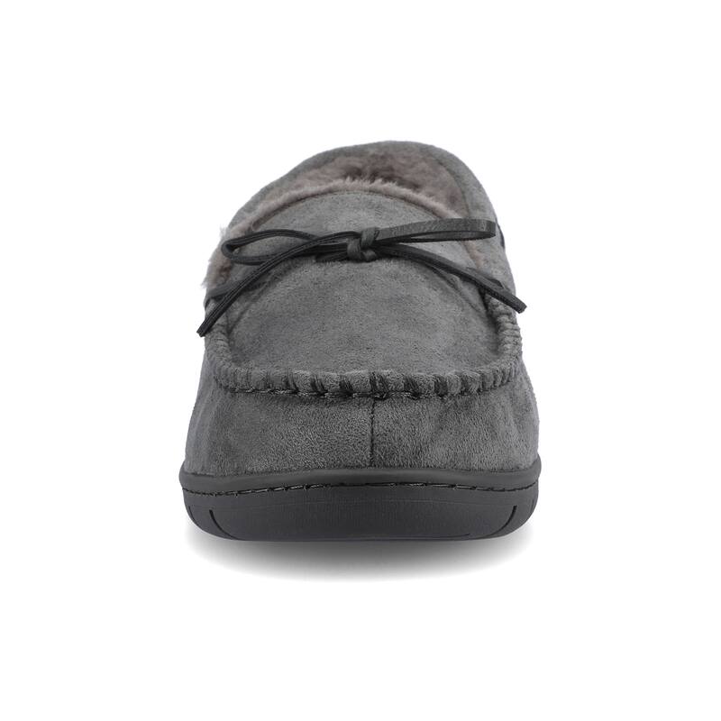 Vance Mens Hayden Shearling Slipper - Charcoal - M