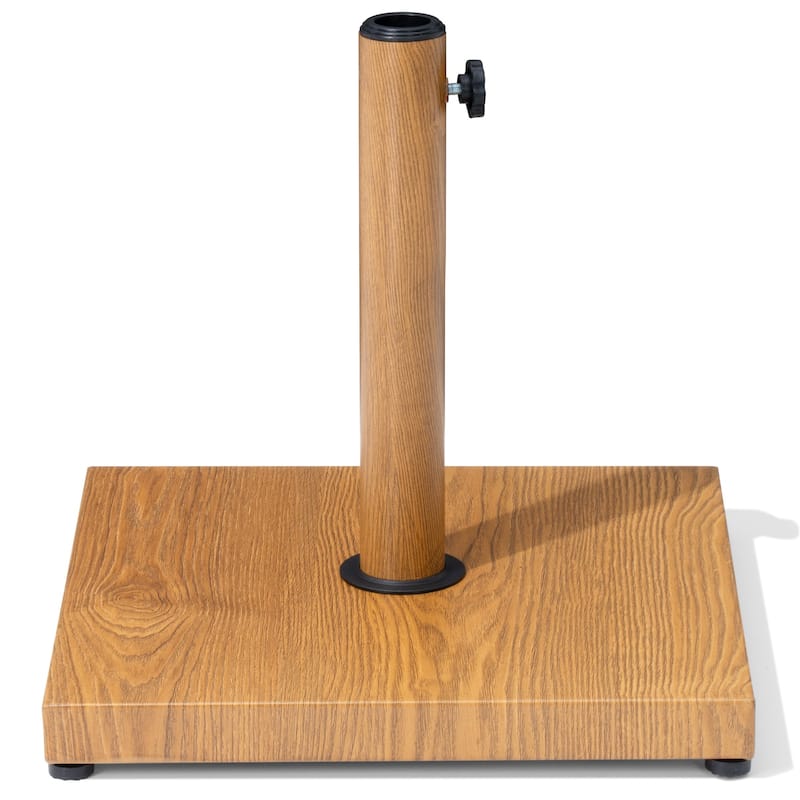 Umbrella Base Holder Square Weighted Stand for Outdoor Market Umbrella, Cement Concrete Steel