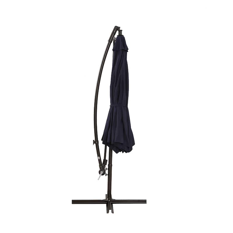 10ft Outdoor Patio Hanging Cantilever Umbrella
