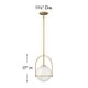 preview thumbnail 5 of 3, Hinkley Somerset 1-Light Pendant in Heritage Brass
