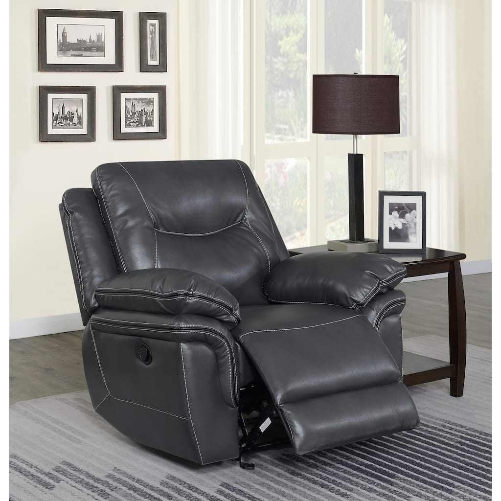 Steve Silver Irrigone Faux Leather Recliner