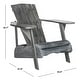 preview thumbnail 3 of 4, SAFAVIEH Outdoor Living Mopani Adirondack Ash Grey Acacia Wood Chair - 33.5" W x 37.4" D x 32.7" H
