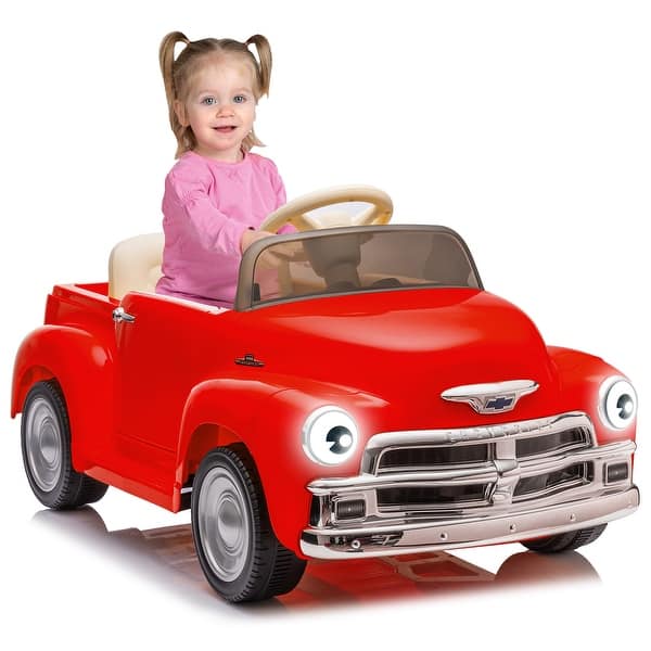 slide 2 of 32, Kids Electric Cars to Drive with Parent Remote, Mp3, Licensed Chevrolet 12V Ride on Car for Kids Red