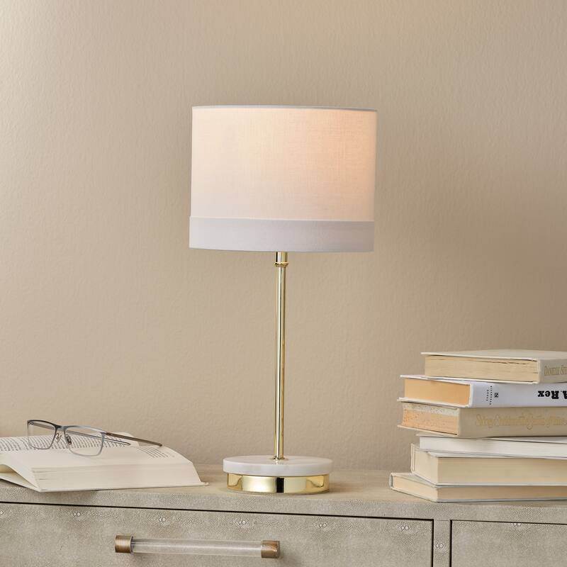 Alden Decor Castile Marble Table Lamp