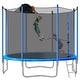 preview thumbnail 16 of 29, 10FT trampoline with basketball hoop and 360-degree safety net