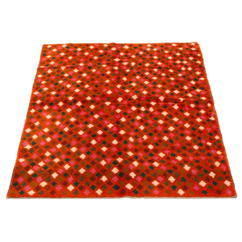 ECARPETGALLERY Hand-knotted Akhjah Copper Wool Rug - 4'8 x 6'5