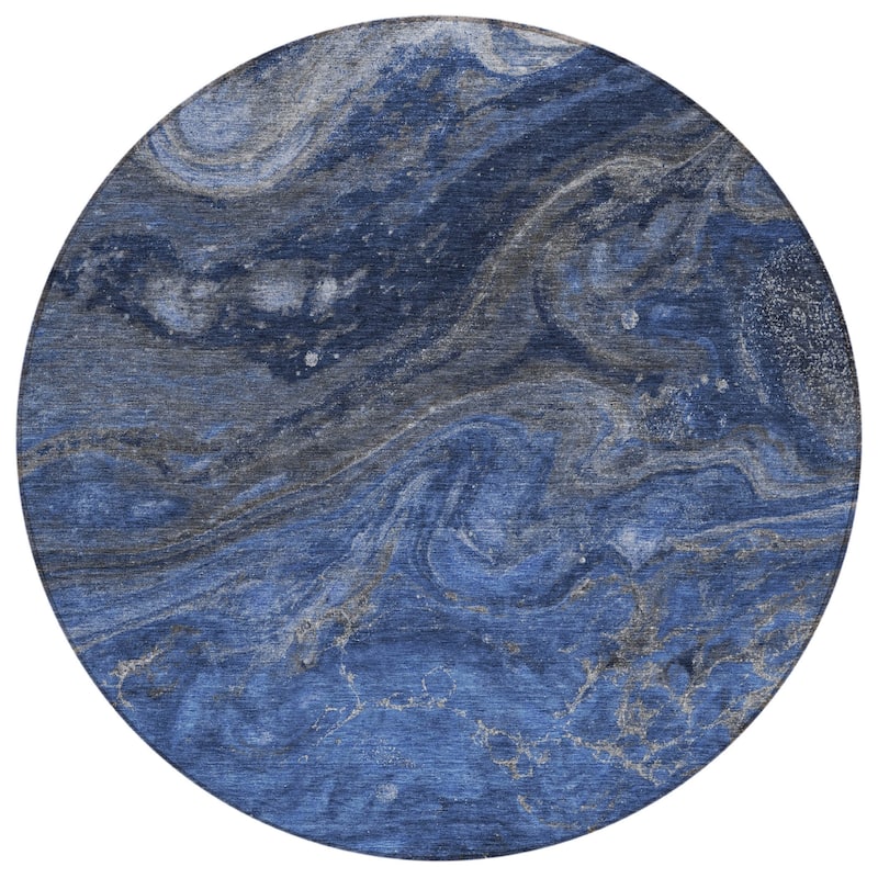 HomeRoots Abstract Transitional Rectangle Outdoor Rug