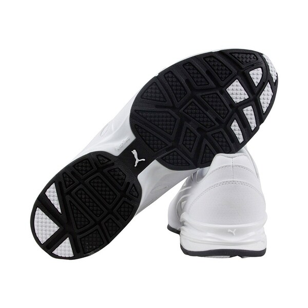 puma men's tazon modern fracture black running shoes