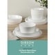 preview thumbnail 15 of 18, Gibson Home Modern Opal 16 Piece Glass Chip Resistant Dishes Double Plates and Bowls Lightweight Dinnerware Set