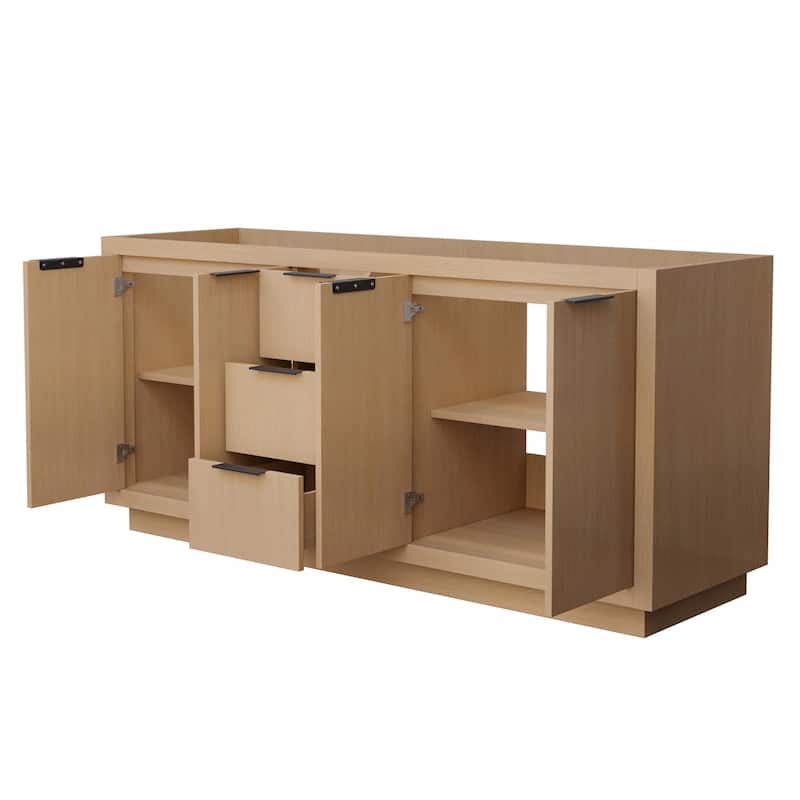 Wyndham Collection Maroni 72" Double Free Standing Vanity Cabinet Only