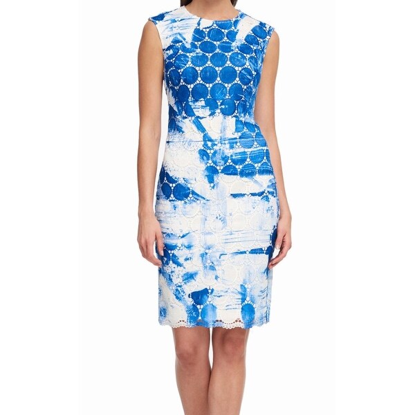 dkny white lace dress