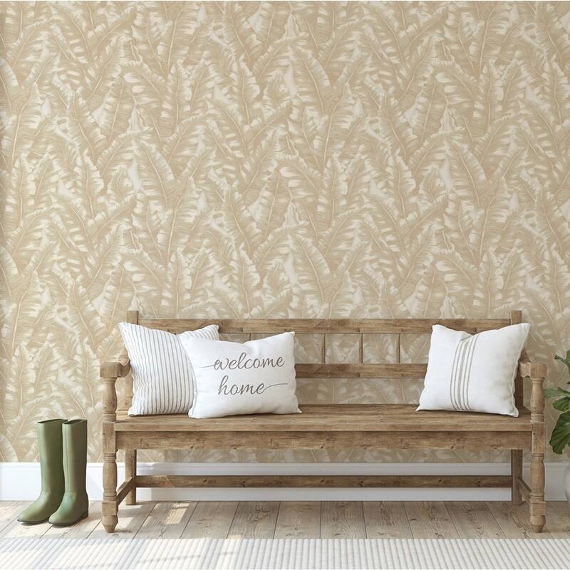 Botanical Exotic Plants Luxury Leaf Pattern Tropical Wallpaper