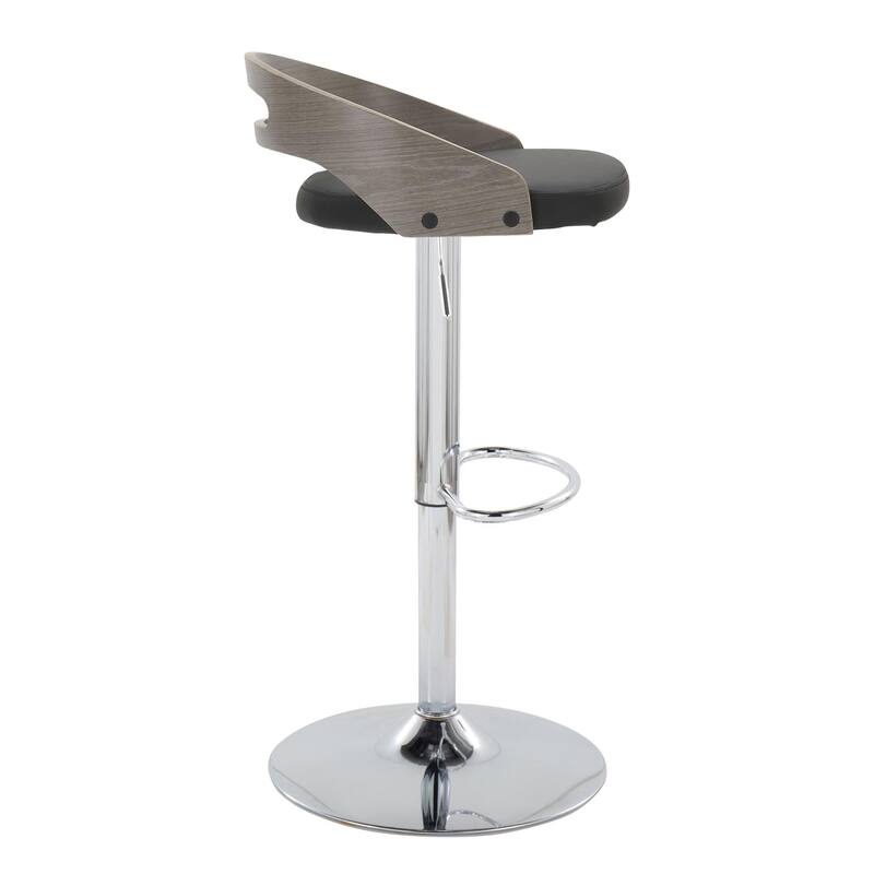 Carson Carrington Simon Adjustable Bar Stool with Oval Footrest (Set of 2)