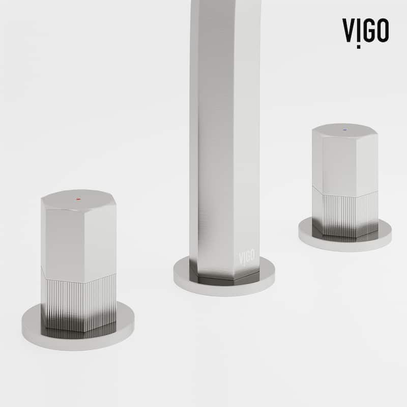VIGO Hart 9" H 2-Handle Widespread Bathroom Faucet