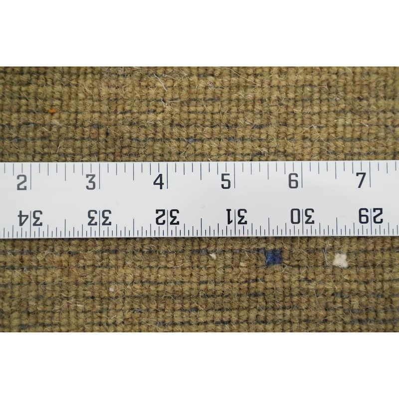 Hand Knotted Oriental 100% Wool Carpet Tribal Animal Pictorial Green Gabbeh Area Rug - 7' 9'' X 5' 1''