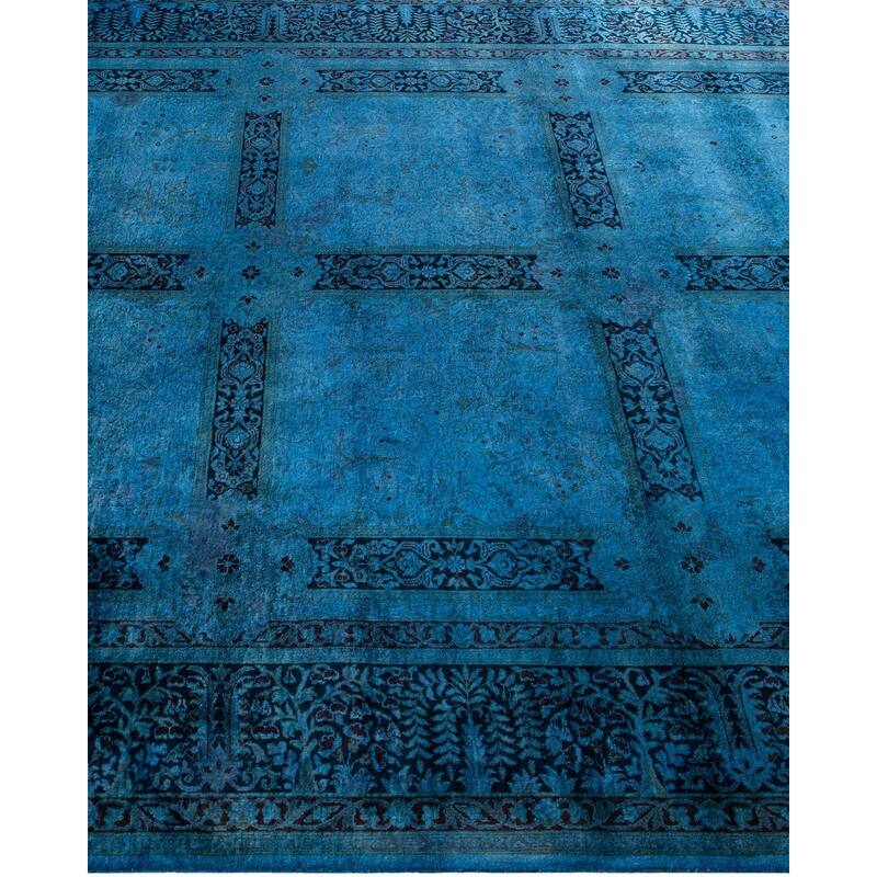 Fine Vibrance, One-of-a-Kind Hand-Knotted Area Rug - Blue, 6' 2" x 10' 5" - 6' 2" x 10' 5"