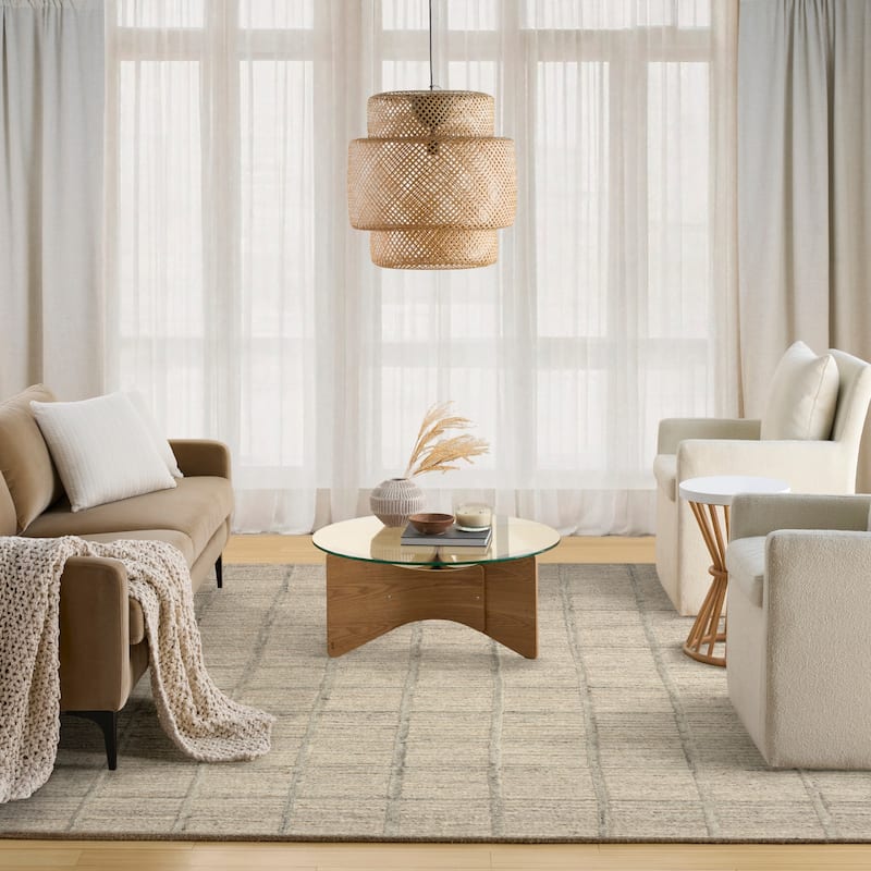 DKNY Pure Framework Indoor only Geometric Area Rug