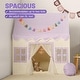 preview thumbnail 3 of 5, Kids Play Tent Indoor with Mat, Tassel Garland, Star Lights