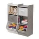 preview thumbnail 6 of 10, Badger Basket Upright Storage Nook with Reversible Basket - Woodgrain Gray