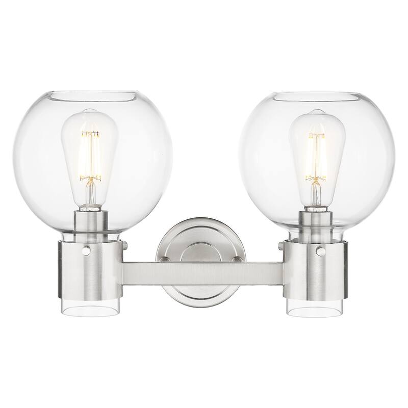 Innovations Lighting 464-2W-G464B-7CL Lawton Sphere 2 Light 16" Wide