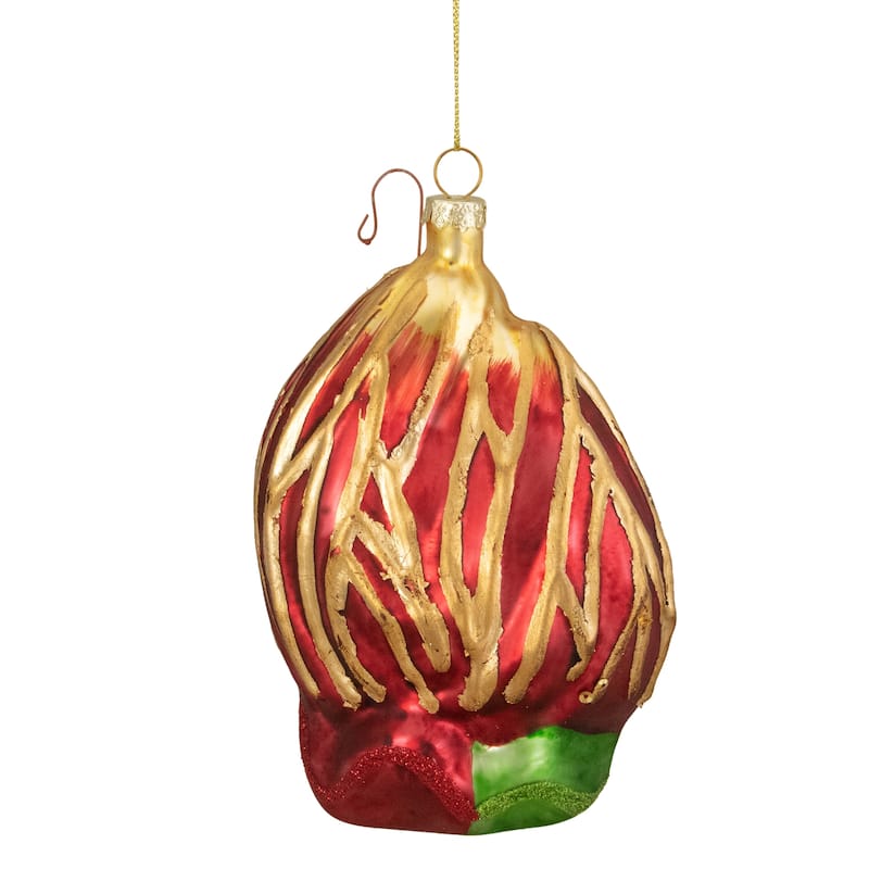 Holy Family Glass Nativity Christmas Ornament - 6"