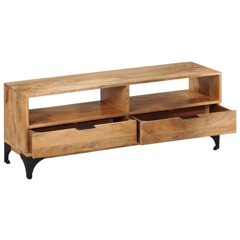 vidaXL TV Stand Mango Wood 47.2"x13.8"x17.7"