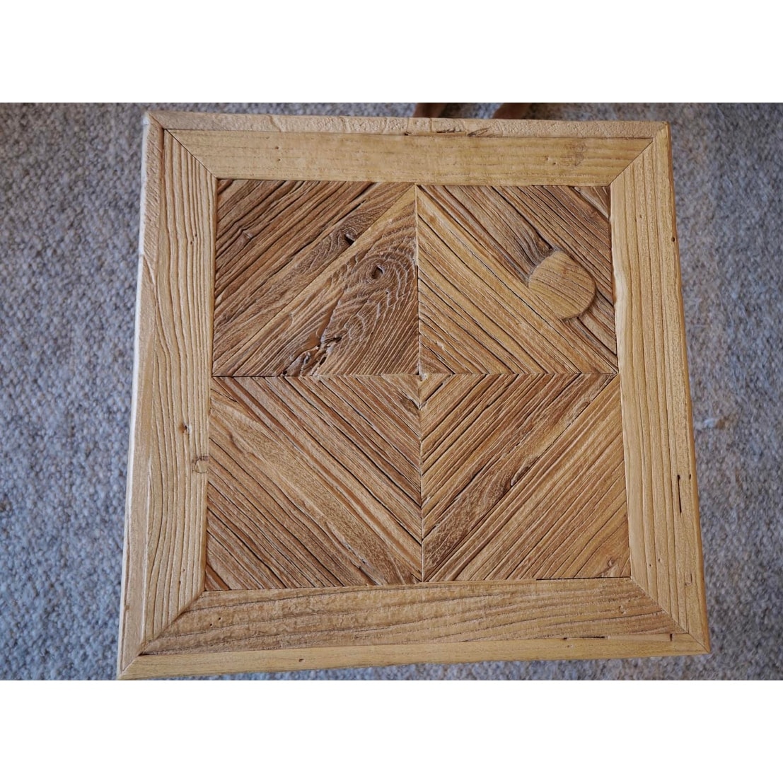 Details about   Jack Side Table Reclaimed Elm solid wood Provincial home outlets 