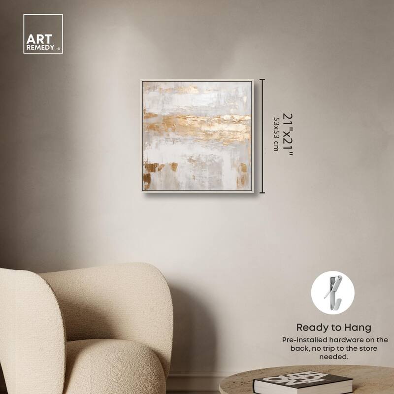 Melted Goldscape IV Canvas by Art Remedy