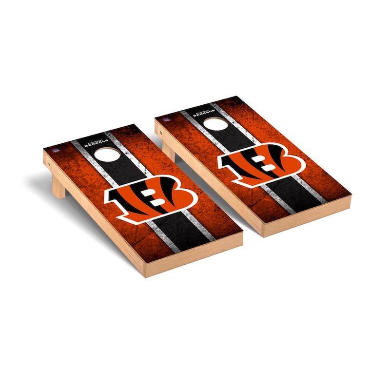 Cincinnati Bengals 2x4 Pro Cornhole Boards - V4 - Include Team Bags + Carry Case