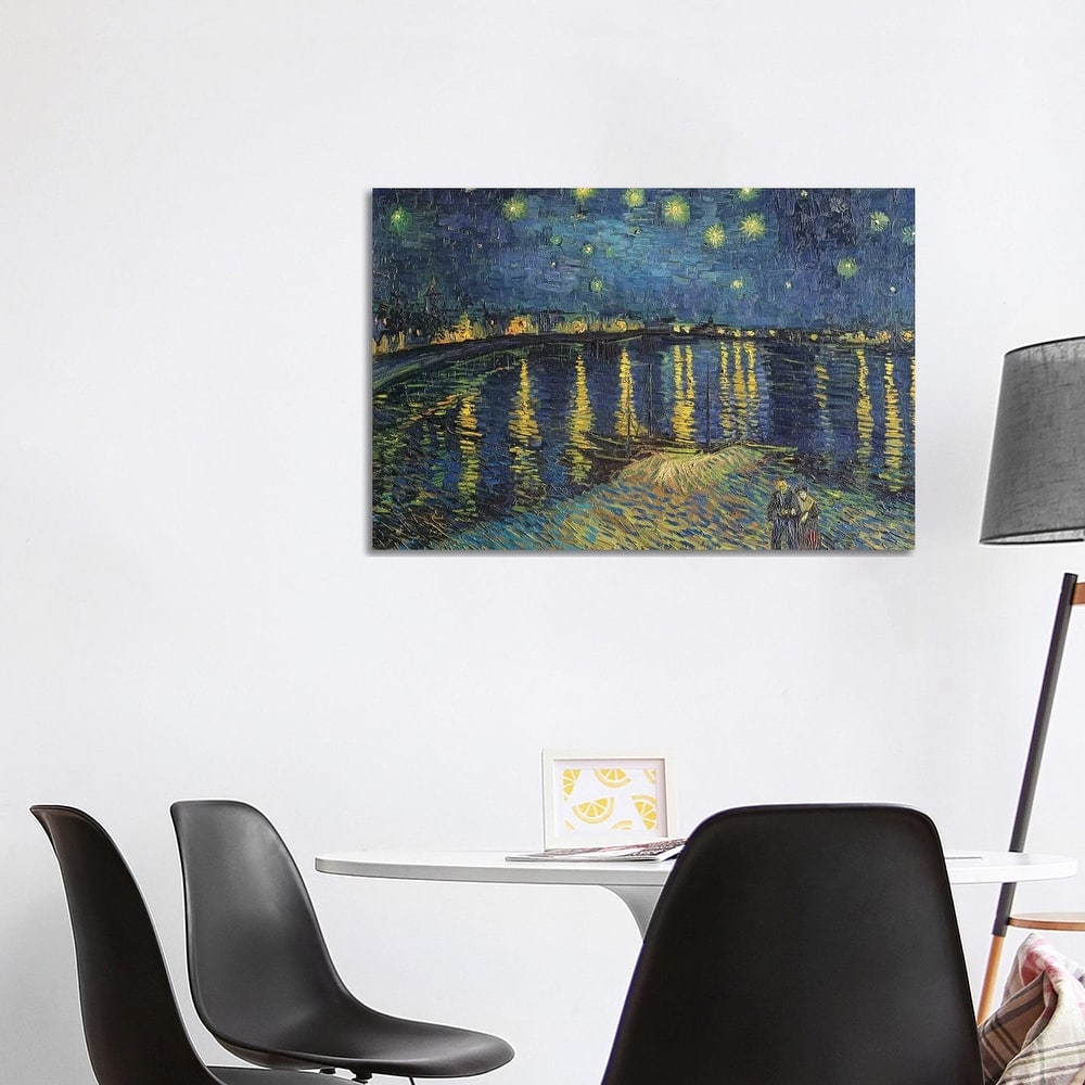 iCanvas "Starry Night Over The Rhone, 1888" by Vincent van Gogh Canvas Print