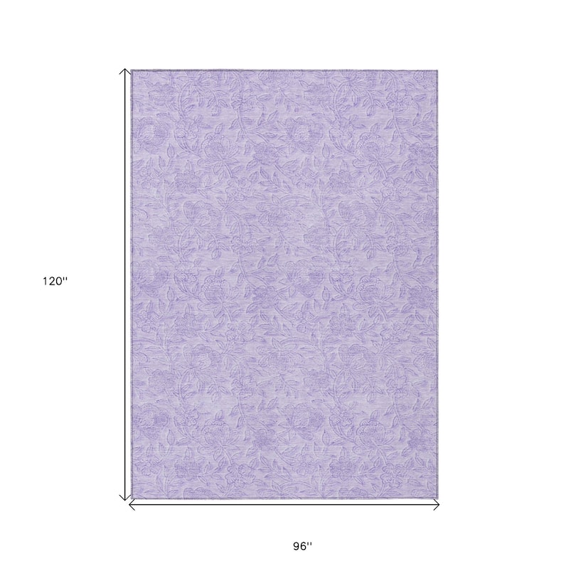 HomeRoots Floral Transitional Rectangle Outdoor Rug