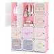 preview thumbnail 1 of 19, Costway 12-Cube Kids Wardrobe Baby Dresser Bedroom Armoire Clothes Pink